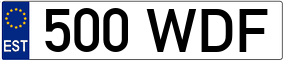 Truck License Plate